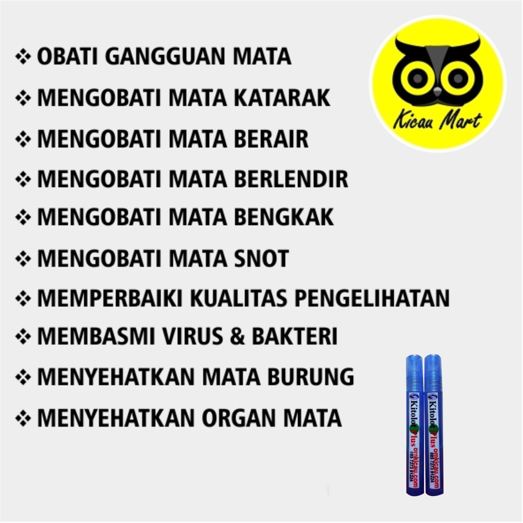 VITAMIN OBAT MATA BURUNG BIRD KITOLOT PLUS CAIR SPRAY SEMPROT OM KICAU ATASI KATARAK IRITASI VKITSOK