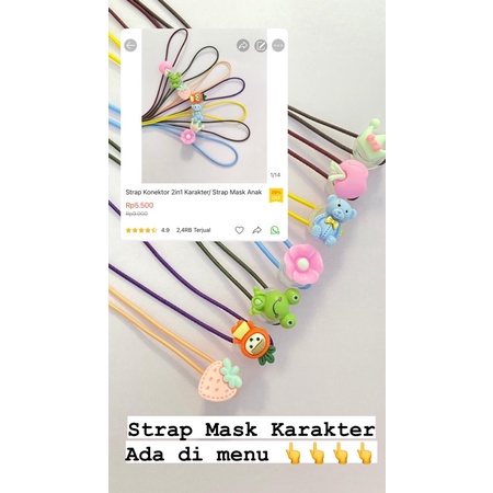 Konektor Masker Strap Mask 2in1 Mutiara Kristal-6