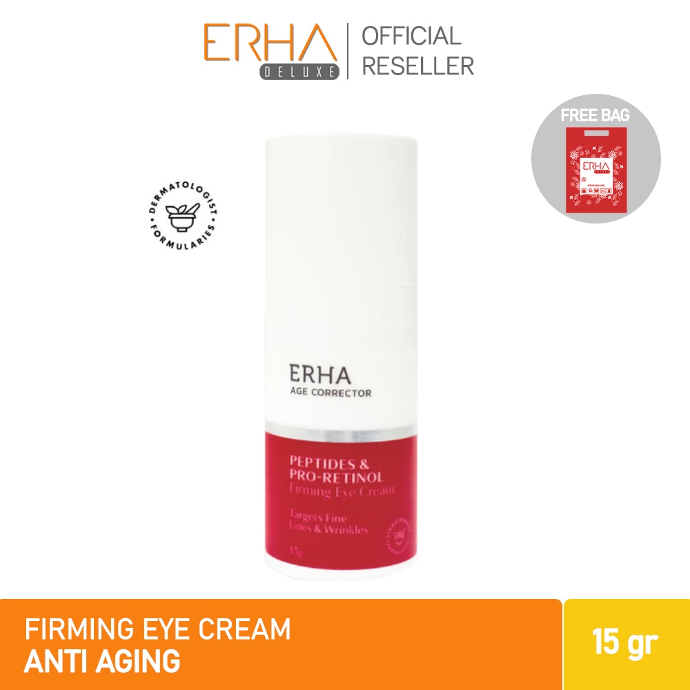 ERHA Krim Mata Age Corrector Firming Eye Cream - Mencegah Garis &amp; Kerutan