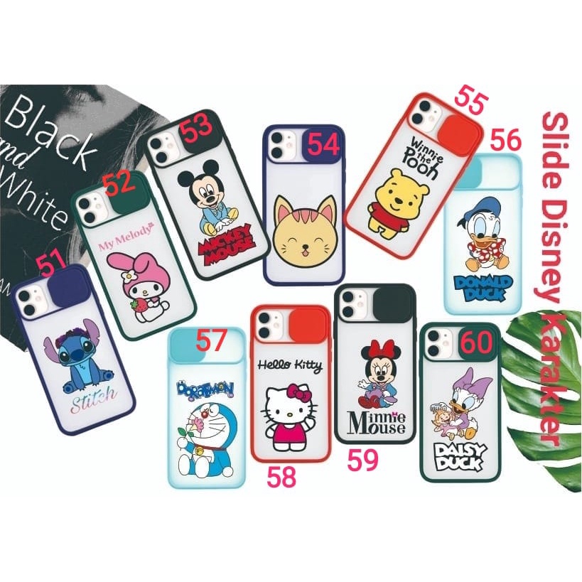 Case casing slide IPHONE 11 12MINI REALME C25 3S 4A REDMI 94 5A 9T Tipe lain cek dideskripsi (C0049)