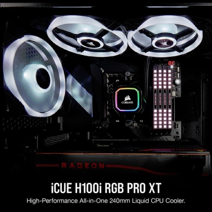 Corsair Hydro Series iCUE H100i RGB PRO XT CPU Cooler