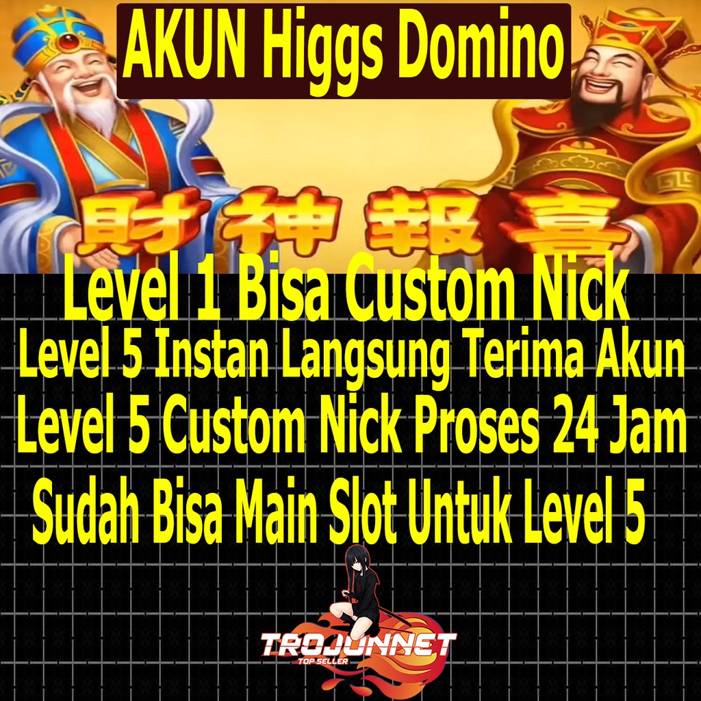 akun higgs domino level 5 bisa main slot Shopee Indonesia