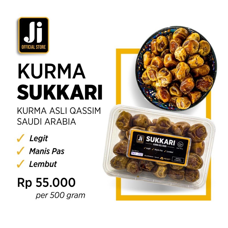 

KURMA SUKARI SUKKARI ASLI QASSIM SAUDI ARABIA BISA UTK MPASI. Enak Legit Manis Lembut Berkualitas