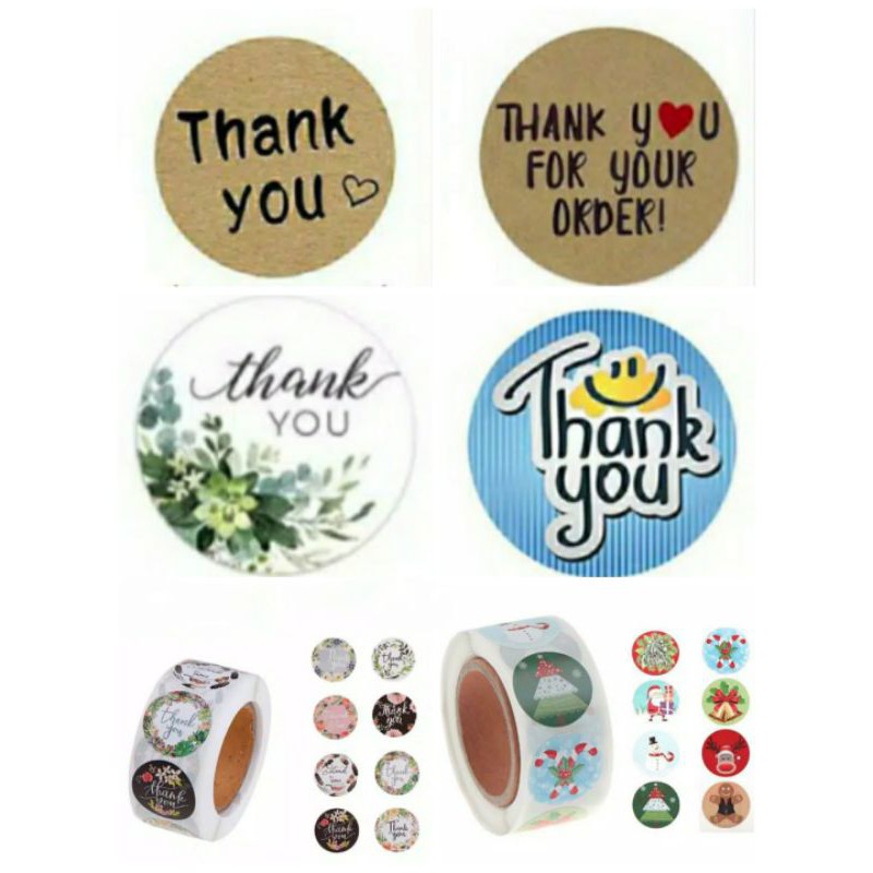 

10 pcs Sticker Label ucapan Terima Kasih
