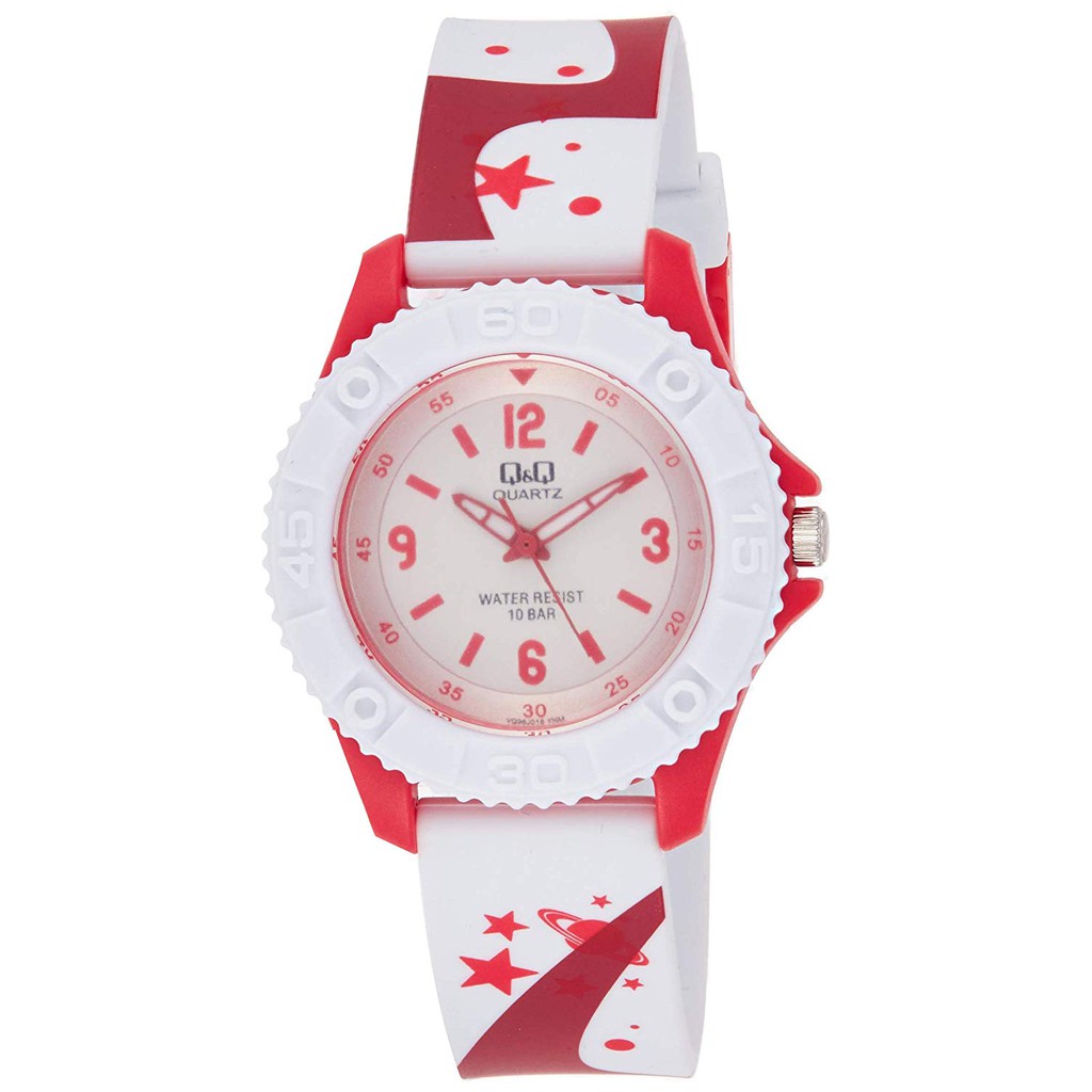 QQ QNQ Q&amp;Q Original  RUBBER BAND CHEERFUL STYLE Jam Tangan Anak Anti Air VQ96 Series Ori Kids Watch