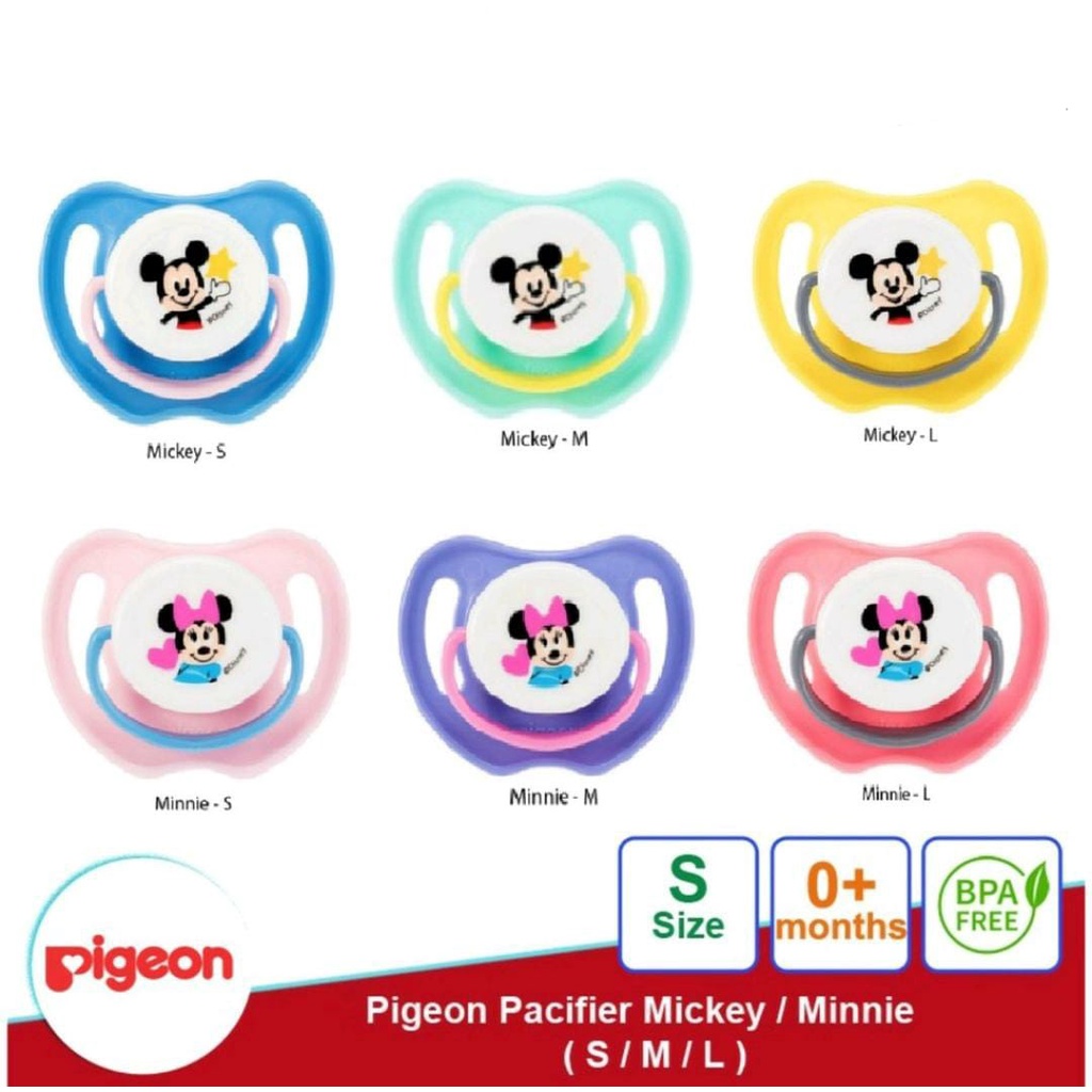PIGEON PACIFIER MICKEY / MINNIE / PACIFIER