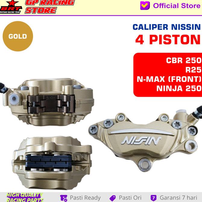 Kaliper Rem Nissin Original - Samurai Brake 4 Piston dijamin