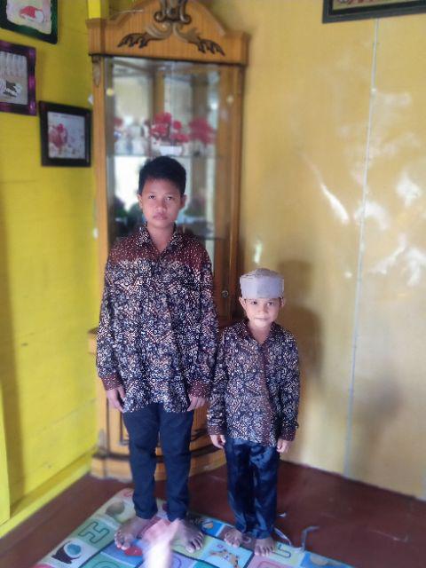 Batik Couple Sarimbit Keluarga Ayah Ibu Anak Seragam Lengkap Motif Mataram