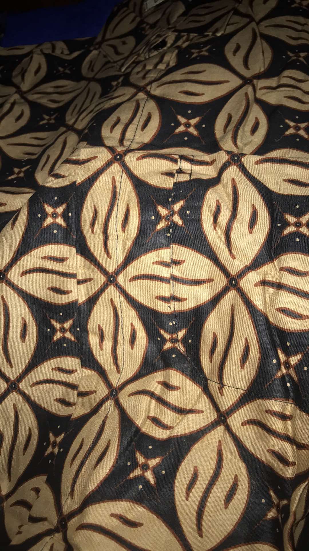 Cod - Dt Collection - Kemeja Batik Pria Motif Morena  Abu Lengan Pendek