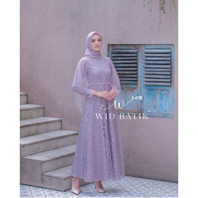 GAMIS PESTA BROKAT TERBARU KEKINIAN BAJU KONDANGAN GAMIS PESTA PERNIKAHAN