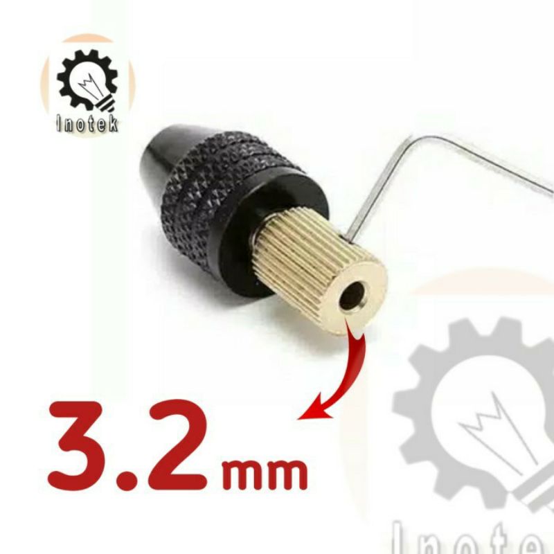 Mini Chuck Kepala Bor Drill untuk As 3.2mm Keyless Turner Grinder Dremel