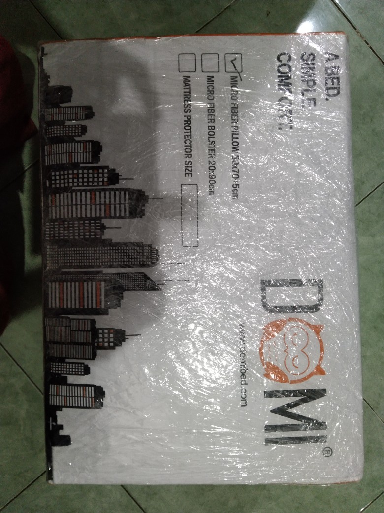Domi  Bantal Microfiber Pillow 50x70 Cm Grey