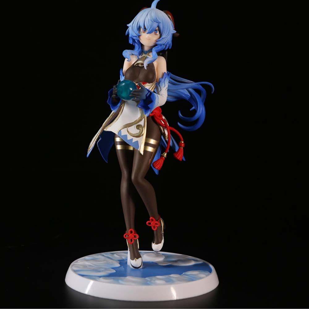 [Elegan] Genshin Impact Figure Mainan Untuk Anak Hadiah Patung PVC Plenilune Tatap Ganyu Model Mainan Model Anime Mainan Koleksi Figure Klee Hibana Action Figure