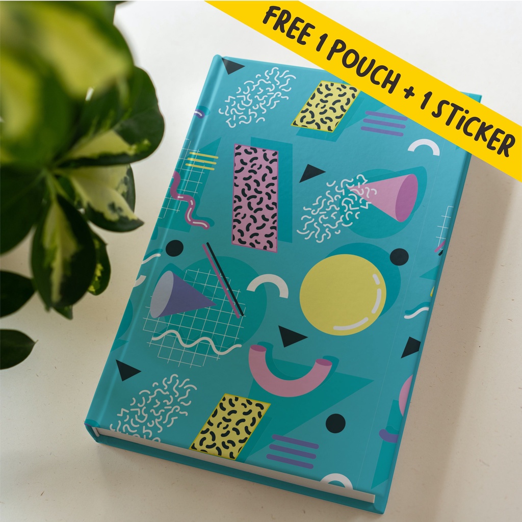 

Notebook Agenda, Dotted, dan Polos 80s Biru