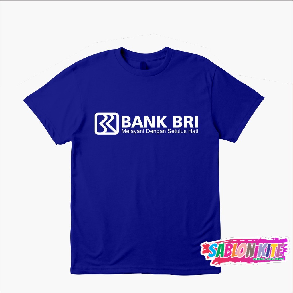 MURAH!!! Kaos Baju Bank BRI Bank Rakyat Indonesia Kaos Perusahaan