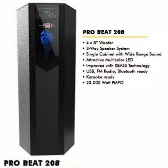 ROADMASTER Speaker Aktif Beat Pro-208 / Active Speaker BeatPro208 / Beat Pro 208