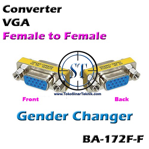 BA-172F-F Converter VGA Female - Female Gender Changer