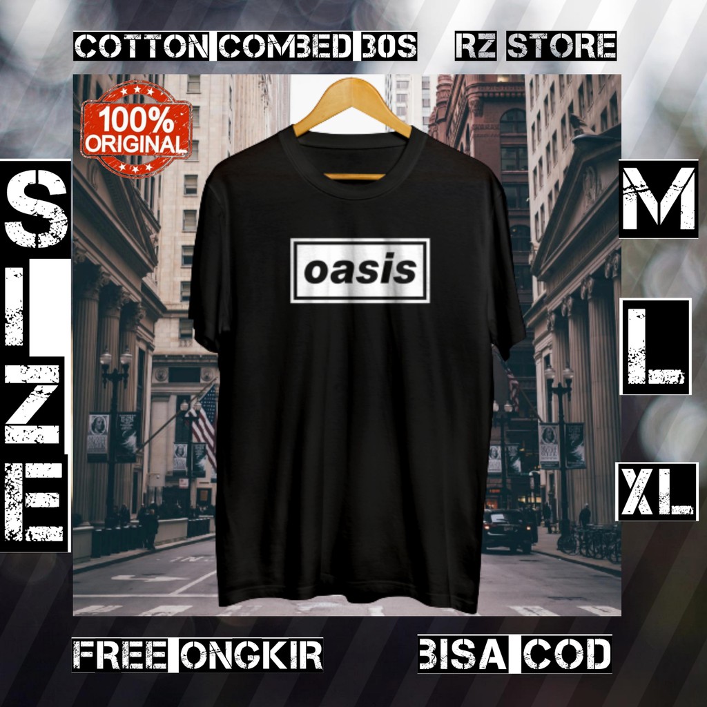 KAOS PRIA T SHIRT KAOS DISTRO PRIA OASIS ORIGINAL PREMIUM ATASAN KEKINIAN KAOS COTTON COMBED 30S