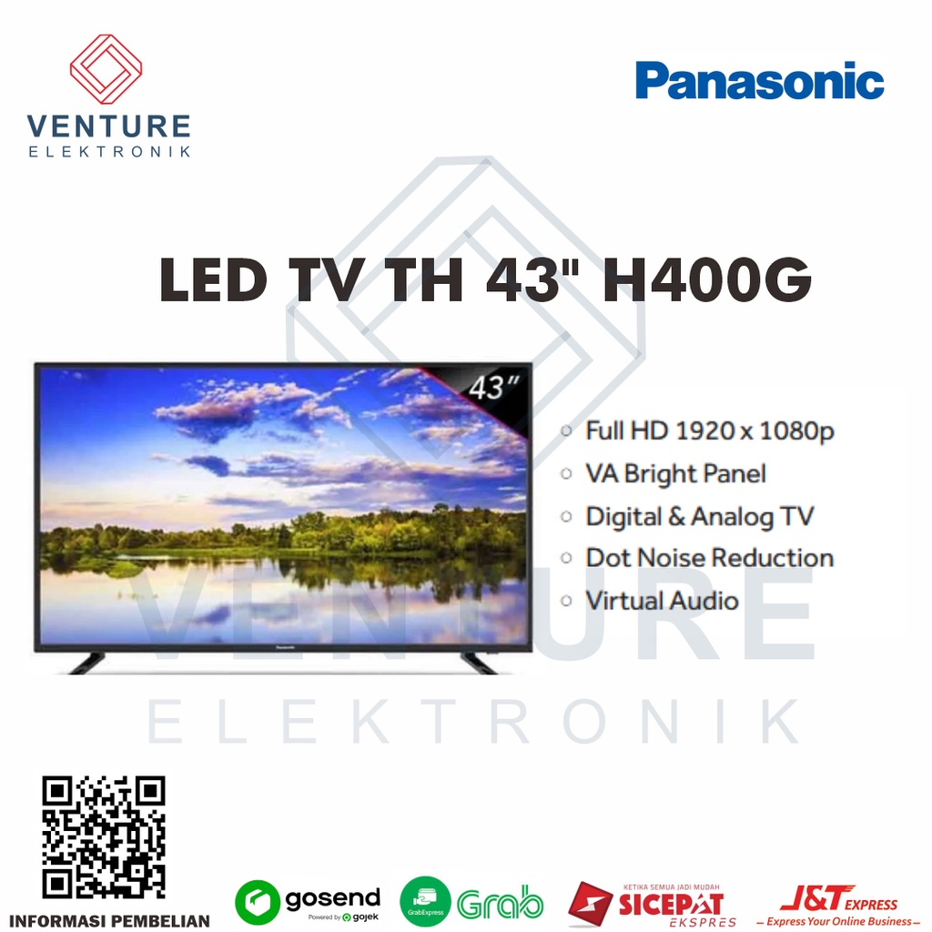 Panasonic TH-43H400G TV LED - Black [43 Inch] BLACK