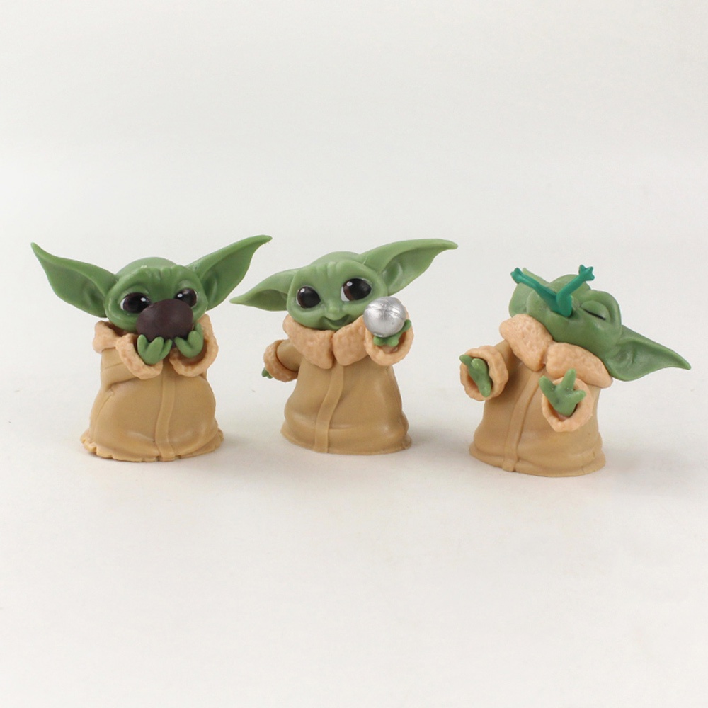 5 / 6Pcs / Set Mainan Action Figure Model Anime Disney Master Baby Yoda Darth Bahan PVC Untuk Hadiah Anak