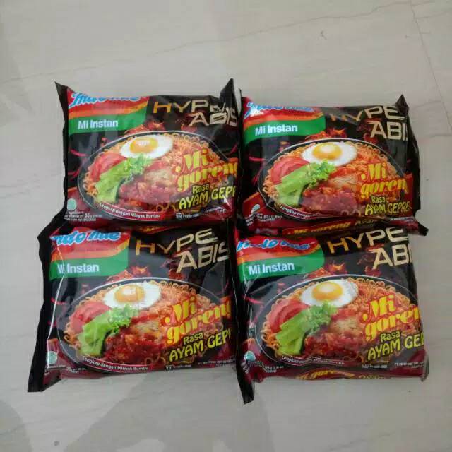 

MI GORENG INDOMIE AYAM GEPREK 85 GR X 5 PCS / INDOMIE AYAM GEPREK / MI INSTAN (5 PCS)