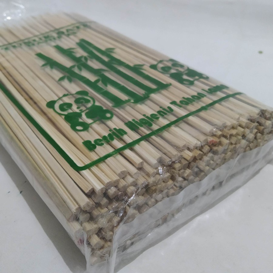 Tusuk Sate Bahan Potongan Batang Bambu per 30pcs