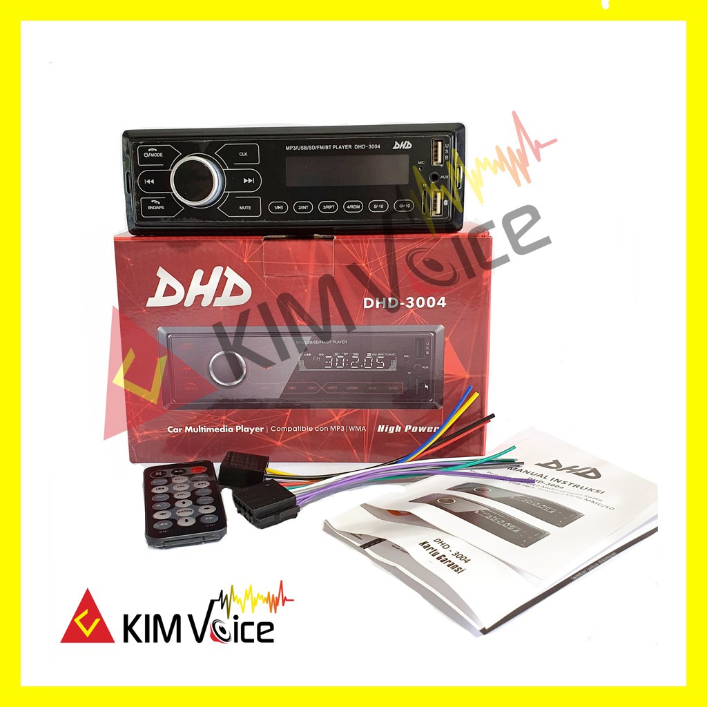 Single Din MP3/USB/Bluetooth DHD 3004
