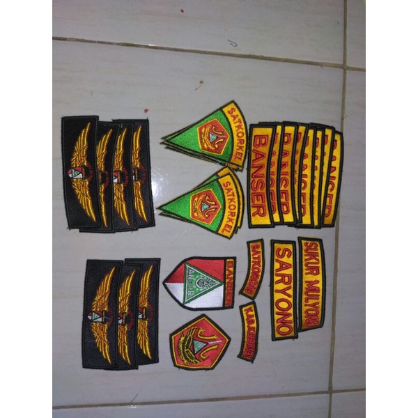 Atribut BANSER  Bordir Timbul/3D