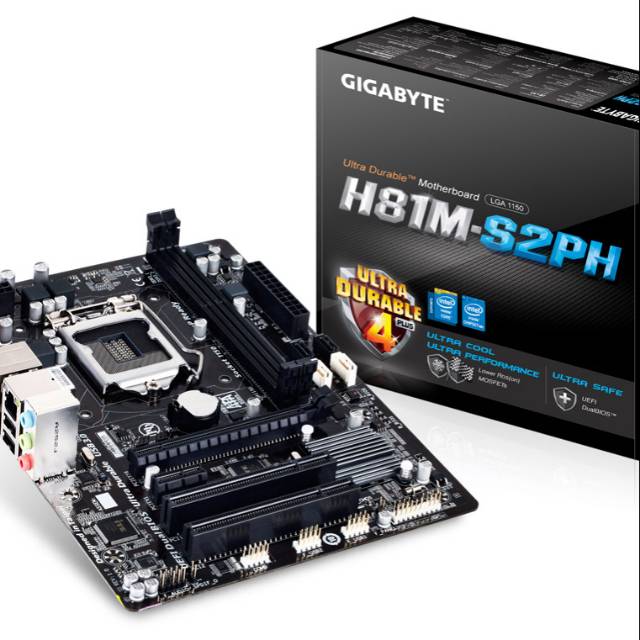 Motherboard GIGABYTE GA-H81M-S2PH Socket 1150 Ddr3 Garansi Resmi