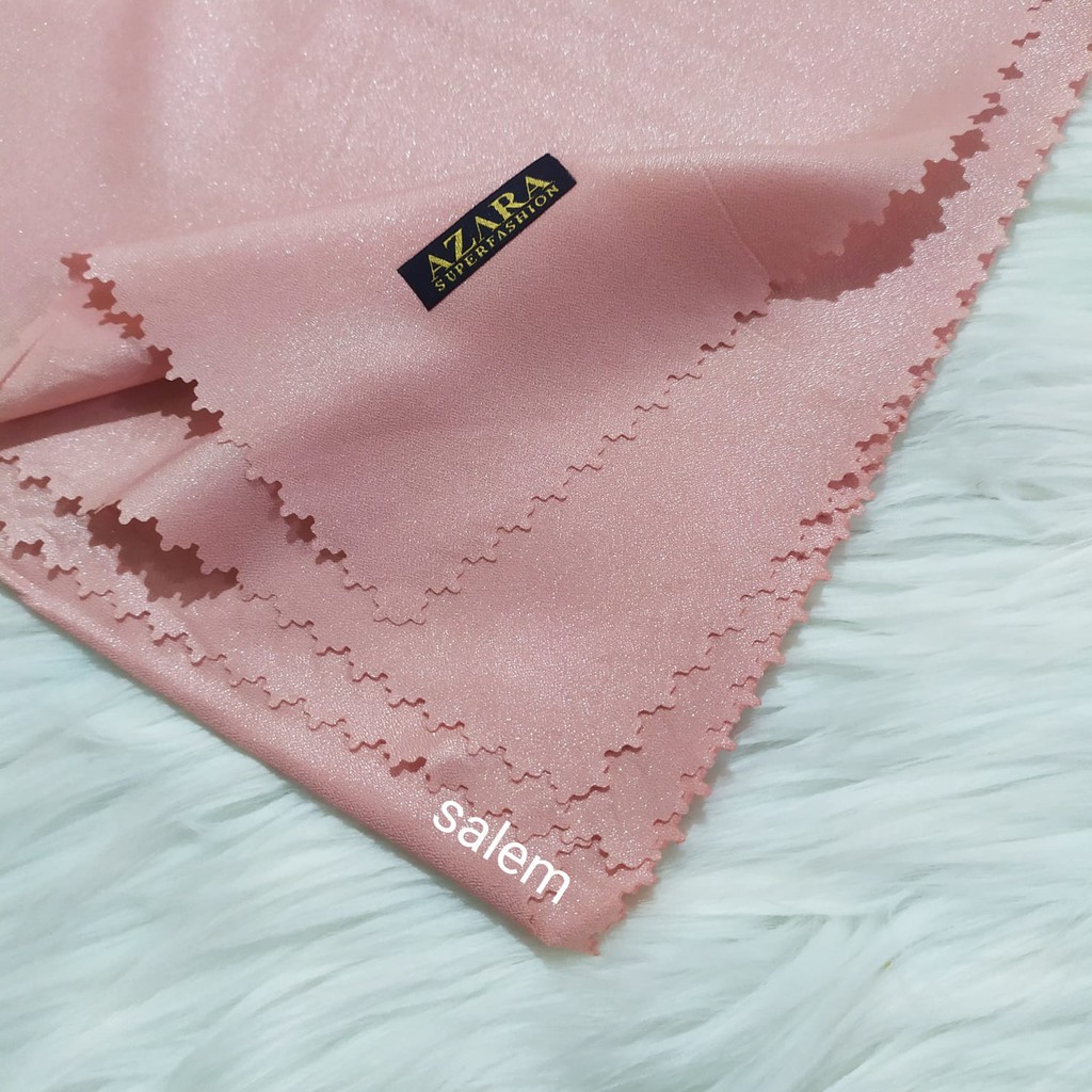Hijab Segi Empat Azara nur sinar glamour Laser Cut kerudung hijab segiempat glowing 110 x 110-Salem Sinar