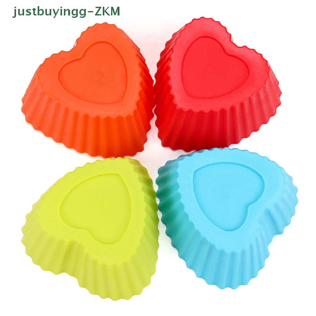 5pcs / set Cetakan Kue Bentuk Bunga Bahan Silikon