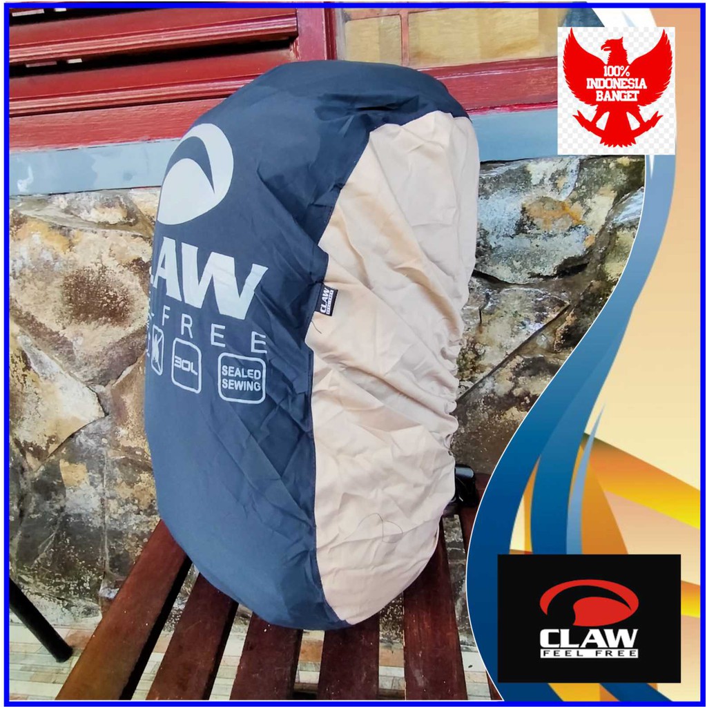 Rain Cover Bag 30 Liter CLAW - Rain Cover Waterproof 30 Liter CLAW - Pelindung Tas 30 Liter CLAW