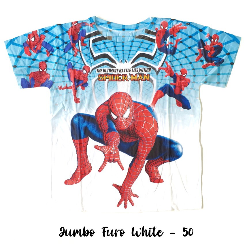 Kaos Anak Karakter Jumbo Superhero size 16 18 20