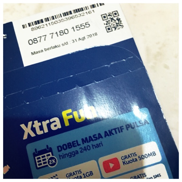 Kartu Perdana XL | 4G | Triple Ekor 555