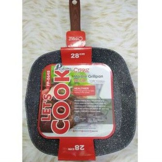 BBQ Grill Cypruz Square • Grill Pan Marble 28cm • Cypruz ORI
