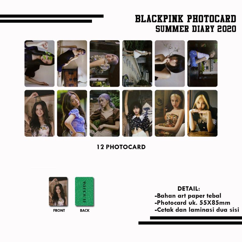 BLACKPINK SUMMER DIARY 2020 PHOTOCARD