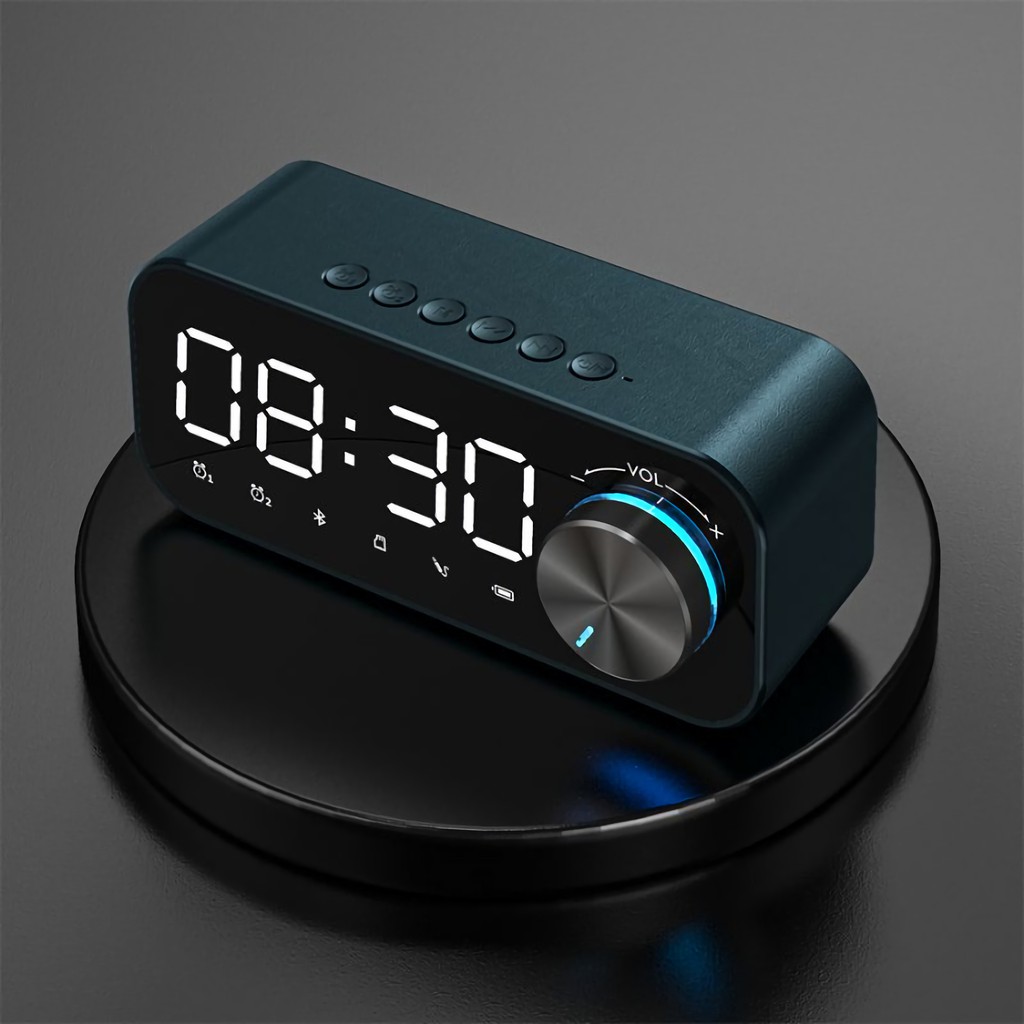 (COD) Jam Digital Meja Speaker Bluetooth Jam Kamar LED Alarm Digital Jam Meja Digital