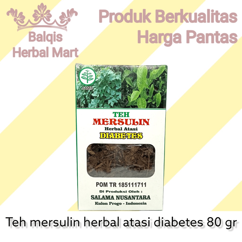 

(100% ASLI) Teh Mersulin Herbal Atasi Diabetes Curah 80 Gram 80gr 80g Godog