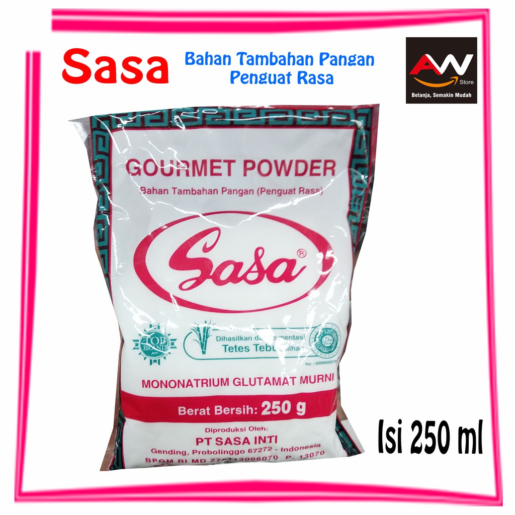 

SASA MICIN PENYEDAP RASA 250GRAM MSG PENGUAT RASA BAHAN TAMBAHAN PANGAN