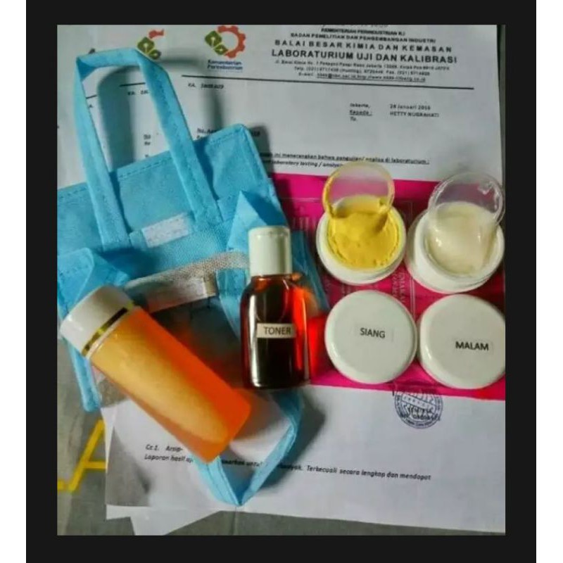 krim pemutih HN original,  mencerahkan kulit wajah, melembabkan dan menghilangkan bekas jerawat