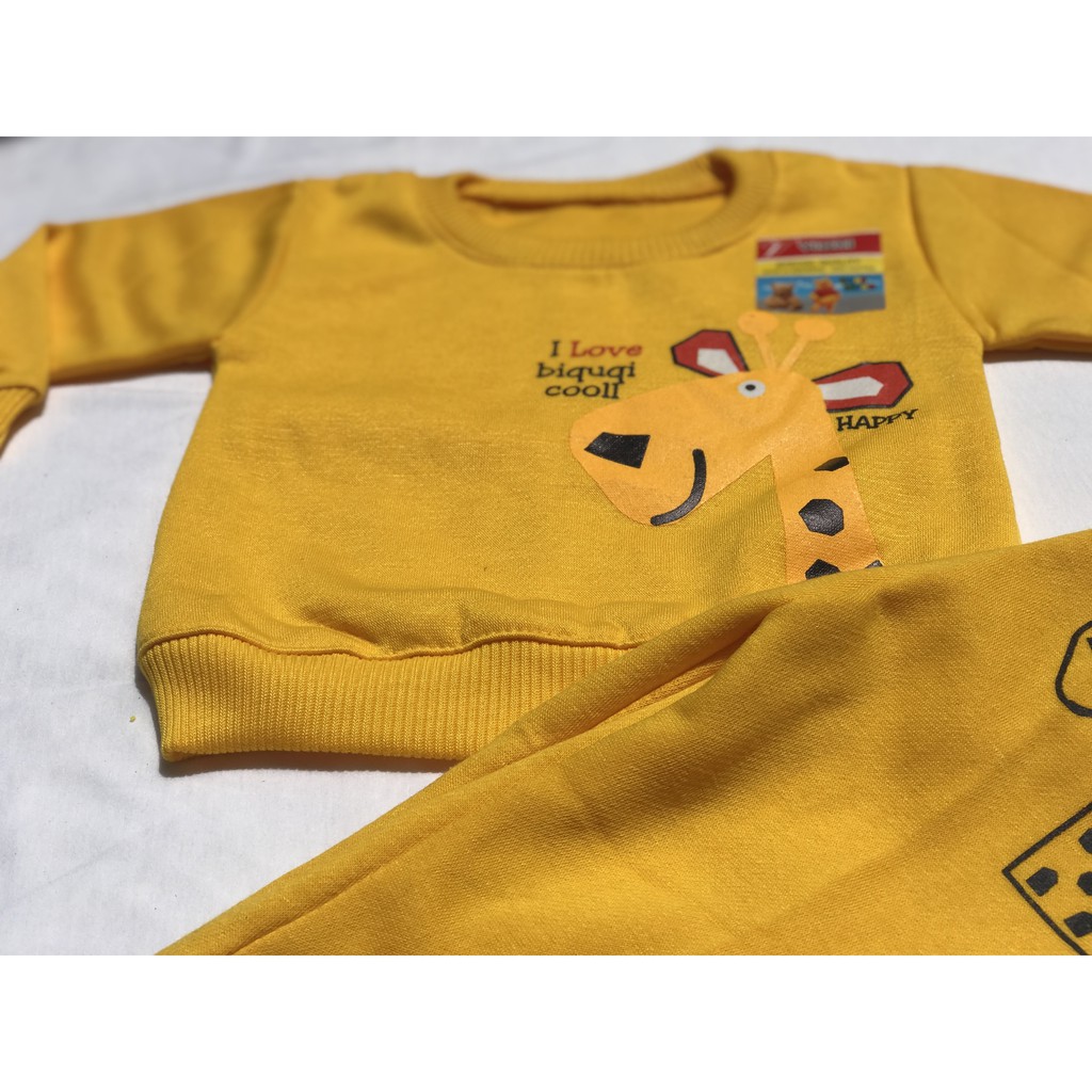 [ST.SWBY] Setelan Sweter Bayi Motif Jerapah Umur 4 - 18 Bulan
