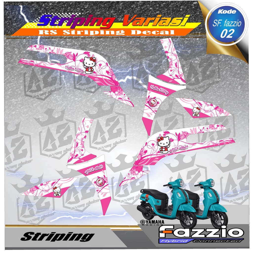 STRIPING FAZZIO 2022 - STRIPING HOLOGRAM YAMAHA FAZZIO 2022 RACING AZ 02
