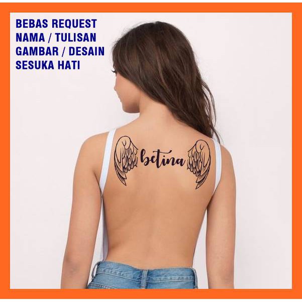 Custom Nama Tato - Request Tato Nama - Tato Temporer Anti Air