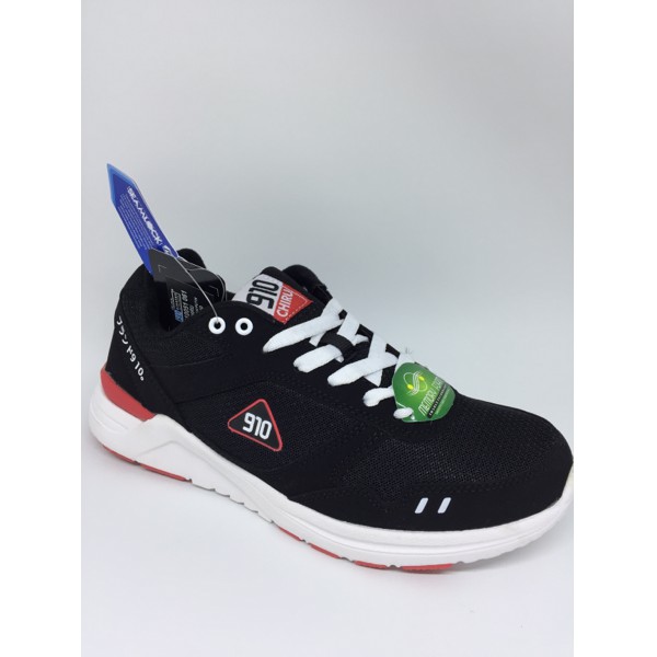 Sepatu Running Original 910 Chiru Hitam/Putih/Merah