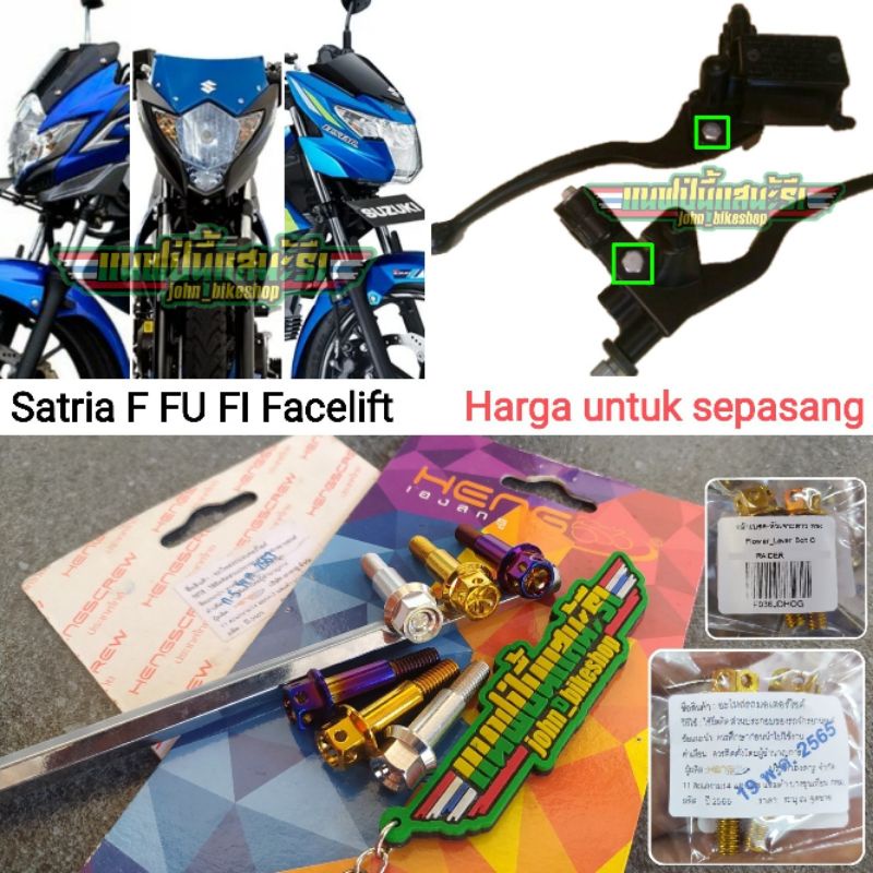 Baut Probolt Tojosan Handle Hendel Raider Satria F FU Facelift FI Injeksi Silver Gold Blue Stainless