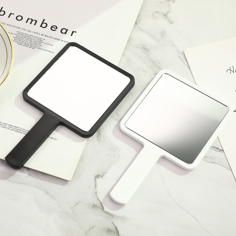 %Home &amp; living%%Handle Mirror Square Makeup Mirror Handheld Vanity Mirror Hand Mirror Makeup