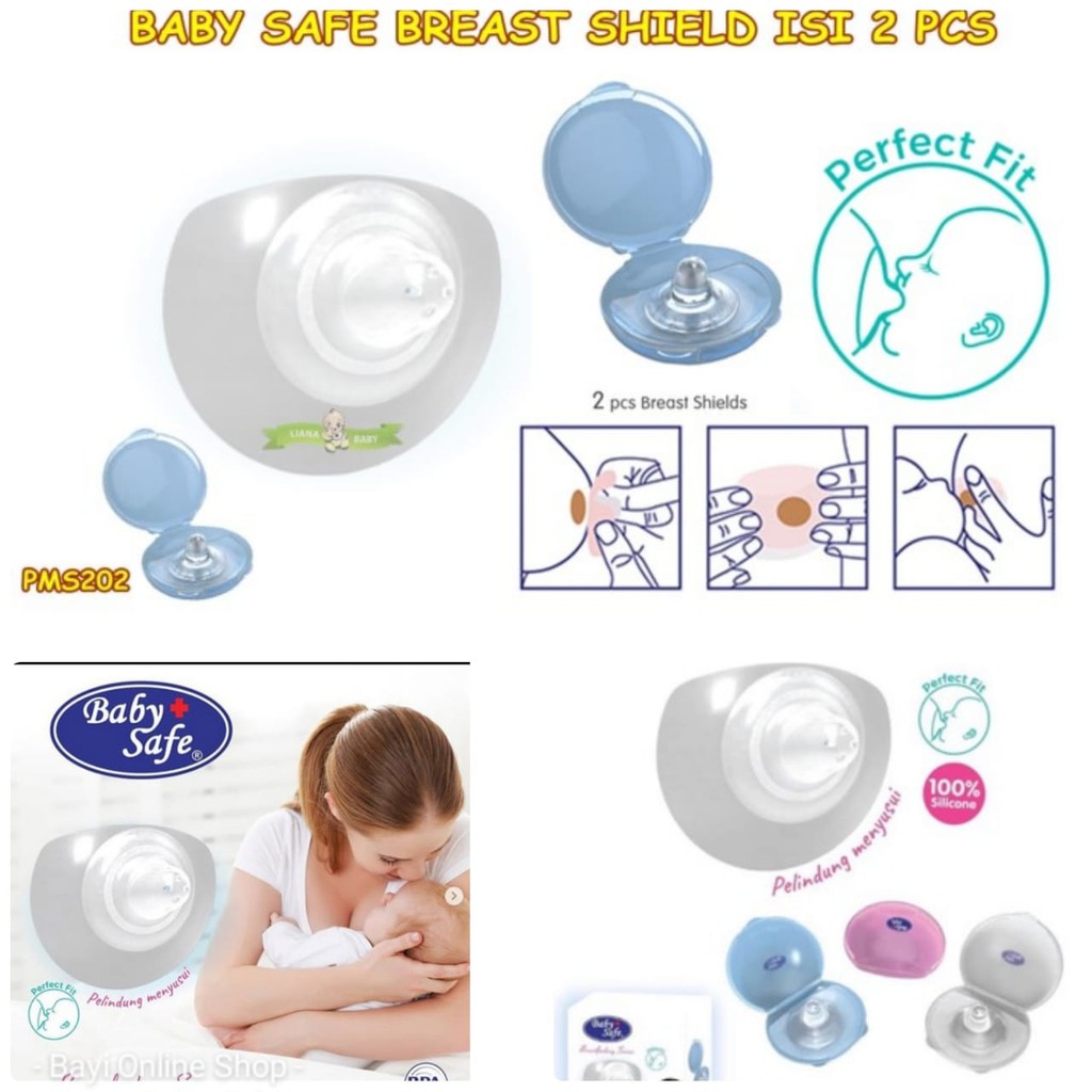 2 PCS PELINDUNG PUTING MENYUSUI BREAST SHIELD  BABY SAFE  BPM04  BAYI ONLINE SHOP