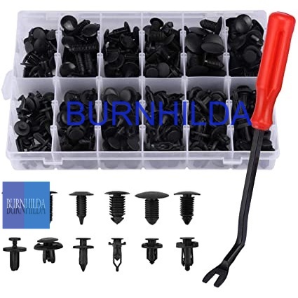 Baut Rivet Mobil Universal Car Push Pin Fasteners 350PCS Car Retainer Clips &amp; Fastener Remover - 18 Most Popular Sizes &amp; Applications Auto Push Pin Rivets Set -Door Trim Panel Clips for Toyota, Honda, Nissan,Bonus Fastener Remover mobil burnhilda