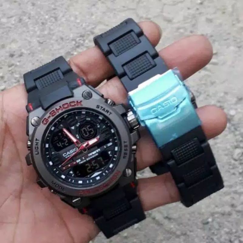 GSHOCK RANTAI MIKA KEPLA BESI_JAM TANGAN PRIA WATER RESISTANT