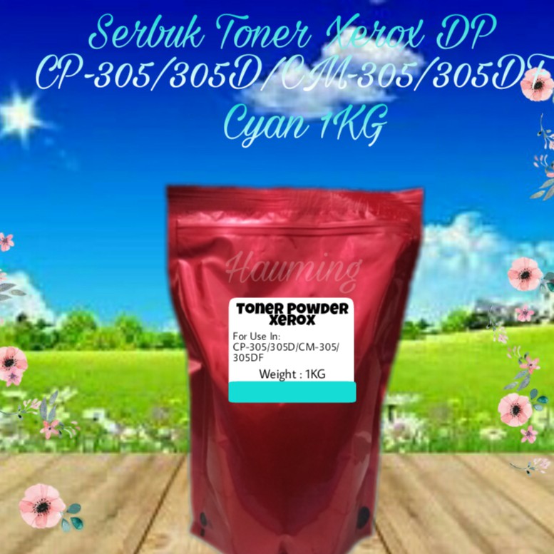 Serbuk Toner Xerox CP305 CM305 CM305D CP305D CM305DF CP-305 305D 305DF CM-305 305D Cyan 1kg